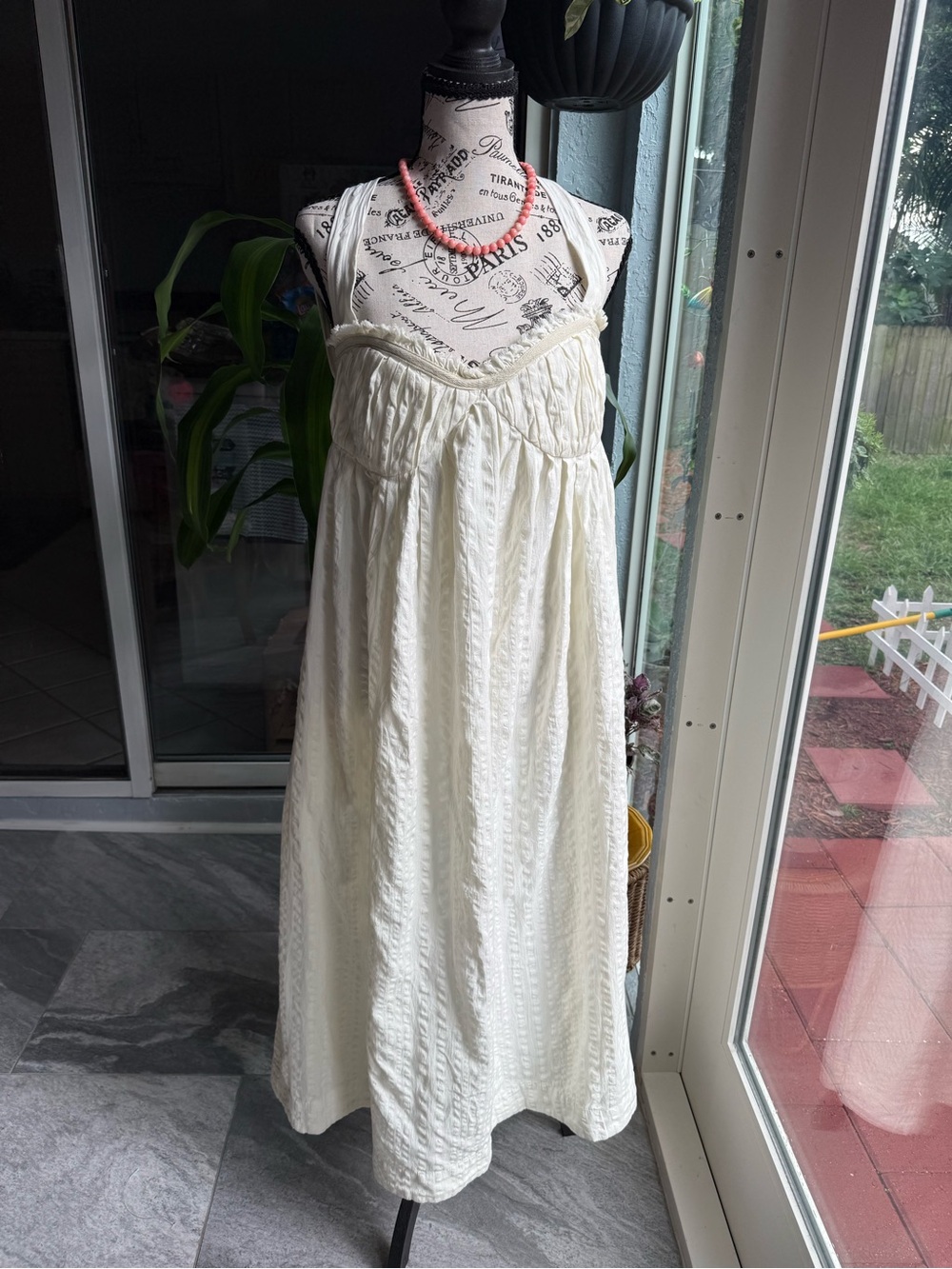 Free People Poppy Midi Dress in Coconut Milk NWOT